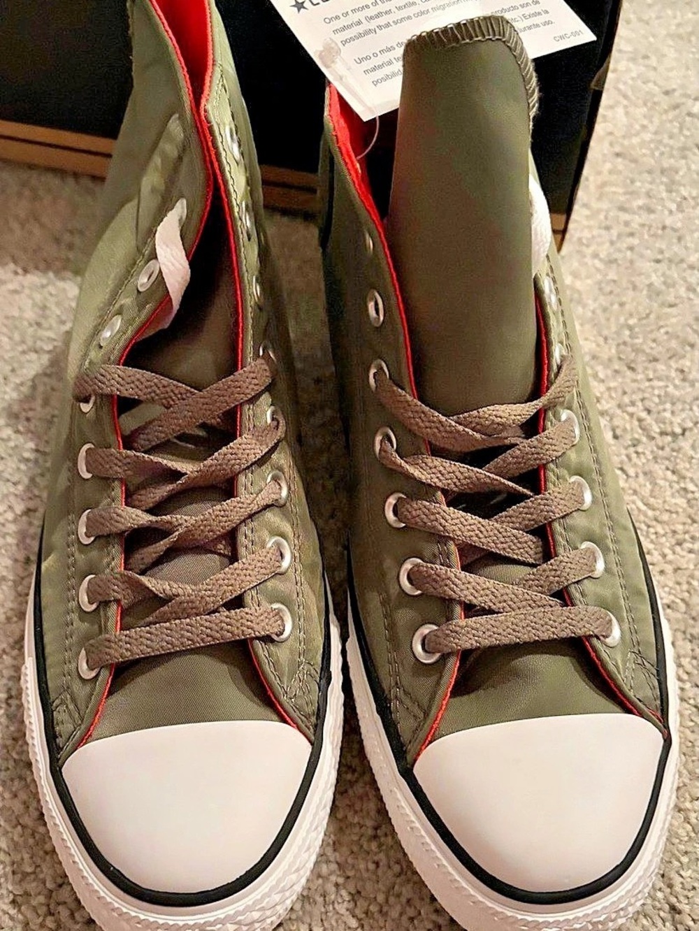 Converse Chuck Taylor Spec Hi "Deep Lichen" Green - Men’s Size 9/ 11 women’s NWT